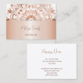 Nam Gouden BloemenMandala toe Visitekaartje (Voorkant / Achterkant)