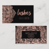 Nam gouden de zwepentypografie van boho visitekaartje (Voorkant / Achterkant)