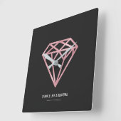Nam Gouden Diamant toe Vierkante Klok (Hoek)