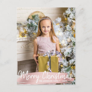 Nam Gouden Familie van Kerstmis prettige Feestdagenkaart