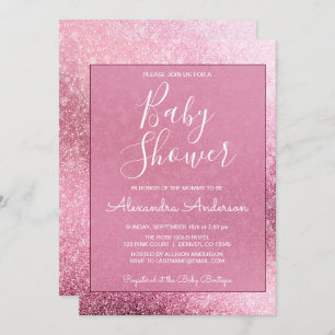 Nam Gouden Girly schitteren het Baby shower van Kaart