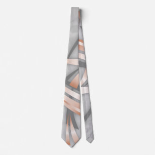 Nam Gouden Grijs Marmeren Abstract Art. toe Stropdas