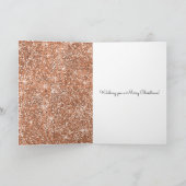 Nam Gouden Kerstmis Glam toe Feestdagen Kaart (Binnen)