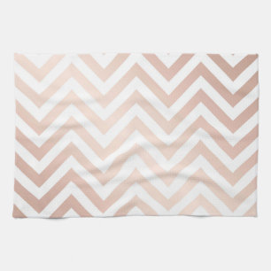 nam gouden toe, wit, chevron, trendy zigzag, theedoek