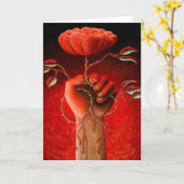 Nam het Wenskaart van de Liefde toe Kaart (Gele Bloem)