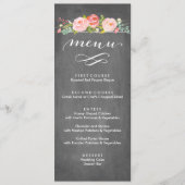 Nam Menu van het Huwelijk van de Tuin het Bloemen (Voorkant)