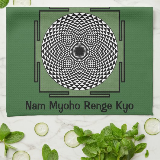 Nam Myoho Renge Kyo chant Theedoek (Gevouwen)