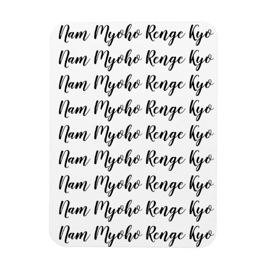 Nam Myoho Renge Kyo Magneet (Verticaal)
