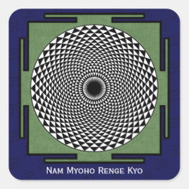 Nam Myoho Renge Kyo mantra Vierkante Sticker