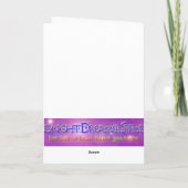 Nam Myoho Renge Kyo met het Ontwerp van de Bloem Kaart (Achterkant)