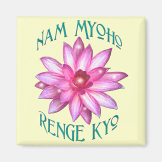 Nam Myoho Renge Kyo met Lotus Flower Design Magneet