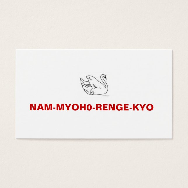 NAM-MYOHO-RENGE-KYO Ontmoeting Uitnodiging Kaart (Voorkant)