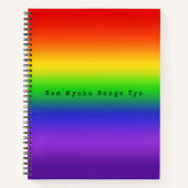 Nam Myoho Renge Kyo Rainbow Gradient Notitieboek (Voorkant)