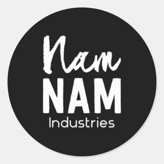 Nam Nam Industries invertert bilde Ronde Sticker (Voorkant)