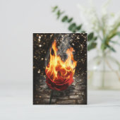 Nam op Brand toe, nam het Branden toe Briefkaart (Staand voorkant)