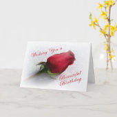 Nam op de Sneeuw toe - personaliseer het bericht Kaart (Gele Bloem)