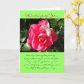 Nam… toe Het denken aan u. Kaart (Gele Bloem)