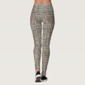 namaak textuur met stippelpatroon leggings (Achterkant)
