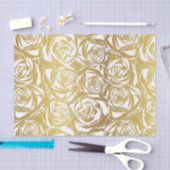 namaakgoud, rozen, patroon, kunstdeco, mooi, chic, tissuepapier (Craft)