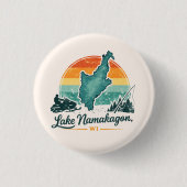 Namakagonmeer, WI Ronde Button 3,2 Cm (Voorkant)