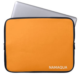 Namaqua oranje kleur naam laptop sleeve