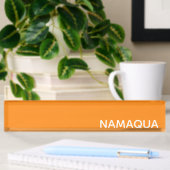 Namaqua oranje naamplaat naambordje