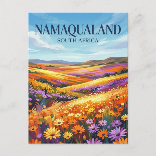 Namaqualand Zuid-Afrika Briefkaart (Voorkant)