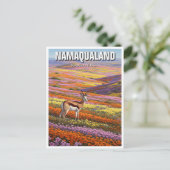 Namaqualand Zuid-Afrika Reizen Briefkaart (Staand voorkant)