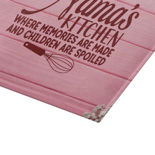 Nama's keuken waar herinneringen worden gemaakt sn snijplank (Hoek)