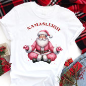 Namasleigh Funny Santa Yoga Kerstmis Tri-Blend Shirt