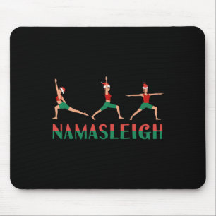 Namasleigh Kerst Yoga Workout Rendier Kerstmis Lic Muismat