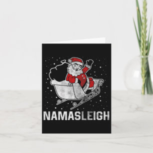 Namasleigh Kerstman Rendier Verzendt Cadeaus  Kaart