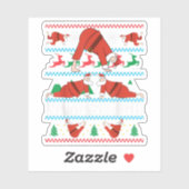NAMASLEIGH Ugly Christmas Sweater Meme Santa Claus Sticker (Vel)