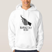 namast ' ay in bed sloth hoodie (Voorkant)