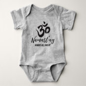 Namast'ay Awake All Night Baby Bodysuit (Voorkant)