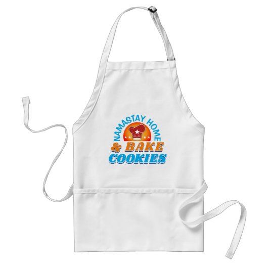 Namastay Home en Bake Cookies Standaard Schort (Voorkant)