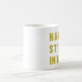 Namastay in Bed Funny Coffee Mok (Center)