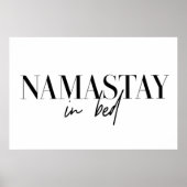 Namastay in bed poster (Voorkant)