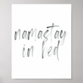 Namastay in de Waterverf Bed Poster (Voorkant)