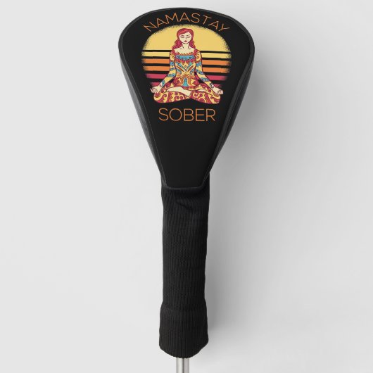 Namastay Sober I Golfheadcover (Voorkant)
