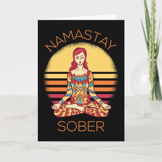 Namastay Sober I Kaart (Voorkant)
