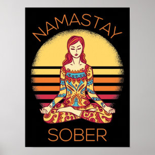Namastay Sober I Poster