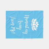 NAMAST'AY WEG VAN ME! FLEECE DEKEN (Voorkant (Horizontaal))