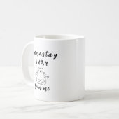 Namastay weg van mij koffiemok (Voorkant links)