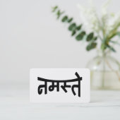Namaste (नमस्ते) - Devanagari Script Visitekaartje (Staand voorkant)