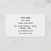 Namaste (नमस्ते) - Devanagari Script Visitekaartje (Achterkant)