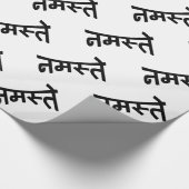 Namaste (न स् ते) - Devanagari Script Cadeaupapier (Hoek)