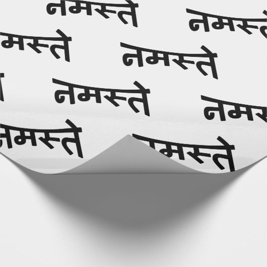 Namaste (न स् ते) - Devanagari Script Cadeaupapier (Hoek)