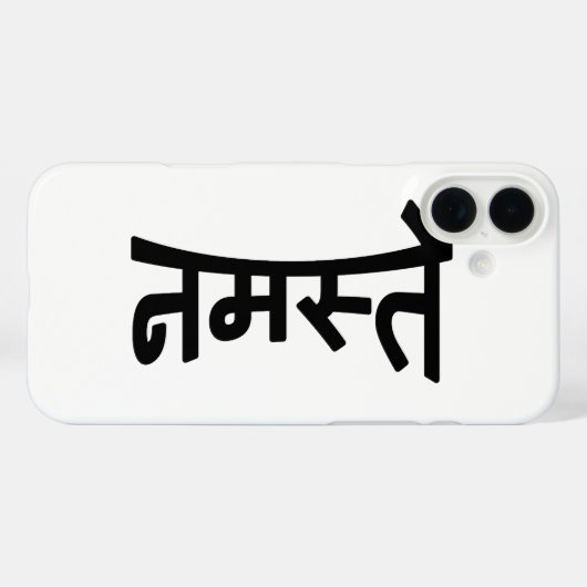 Namaste (न स् ते) - Devanagari Script Case-Mate iPhone Case (Achterkant (horizontaal))
