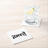 Namaste (न स् ते) - Devanagari Script Kartonnen Onderzetters (Insitu)